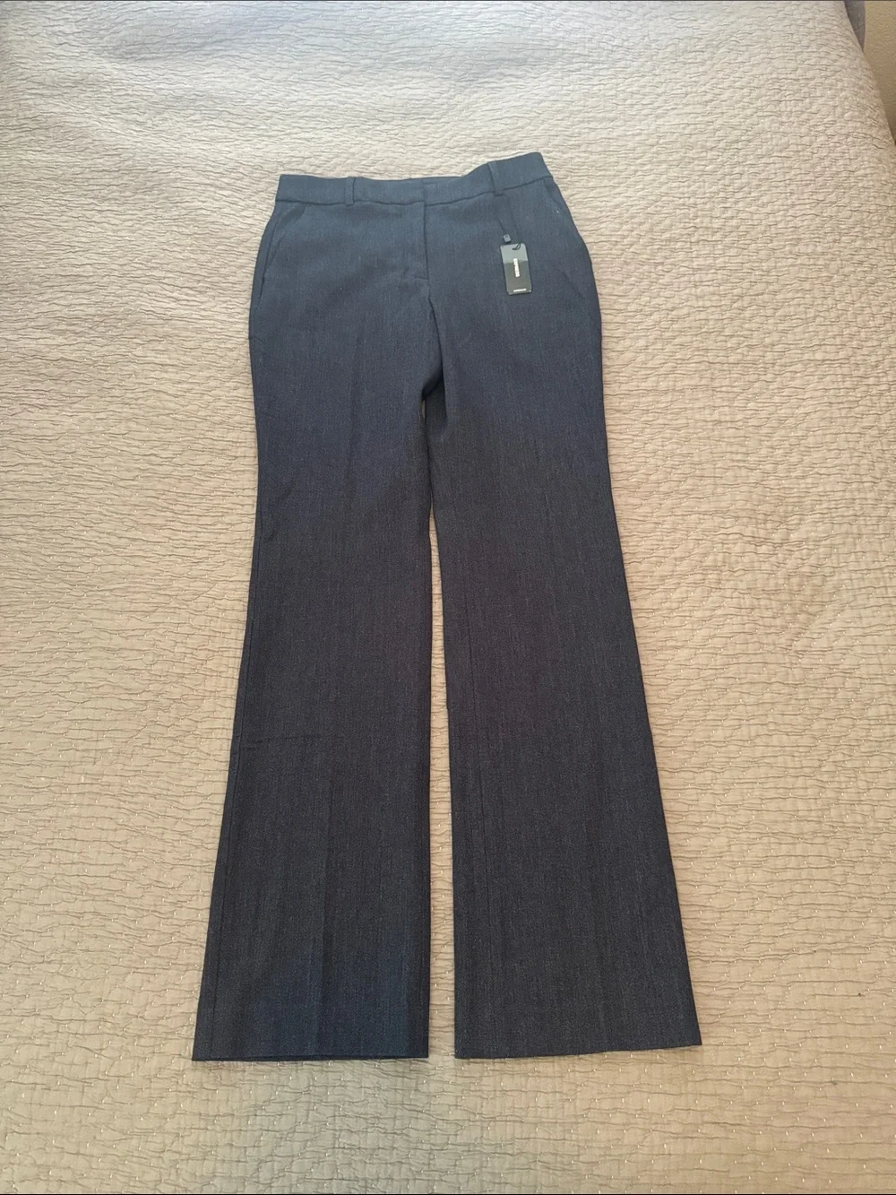 Express Editor Mid Rise Bootcut Dress Pants - Picture 1 of 5